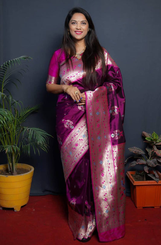 Paithani Pure Silk Handloom Saree