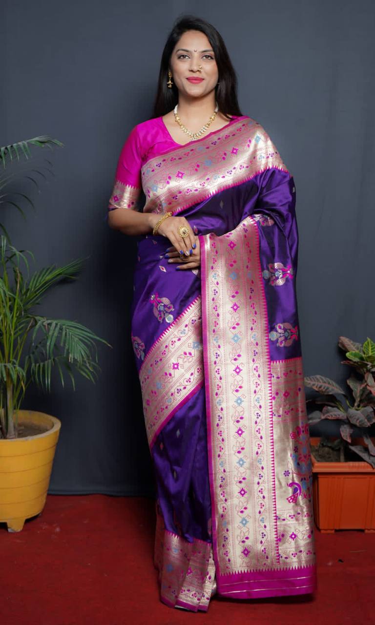 Paithani Pure Silk Handloom Saree