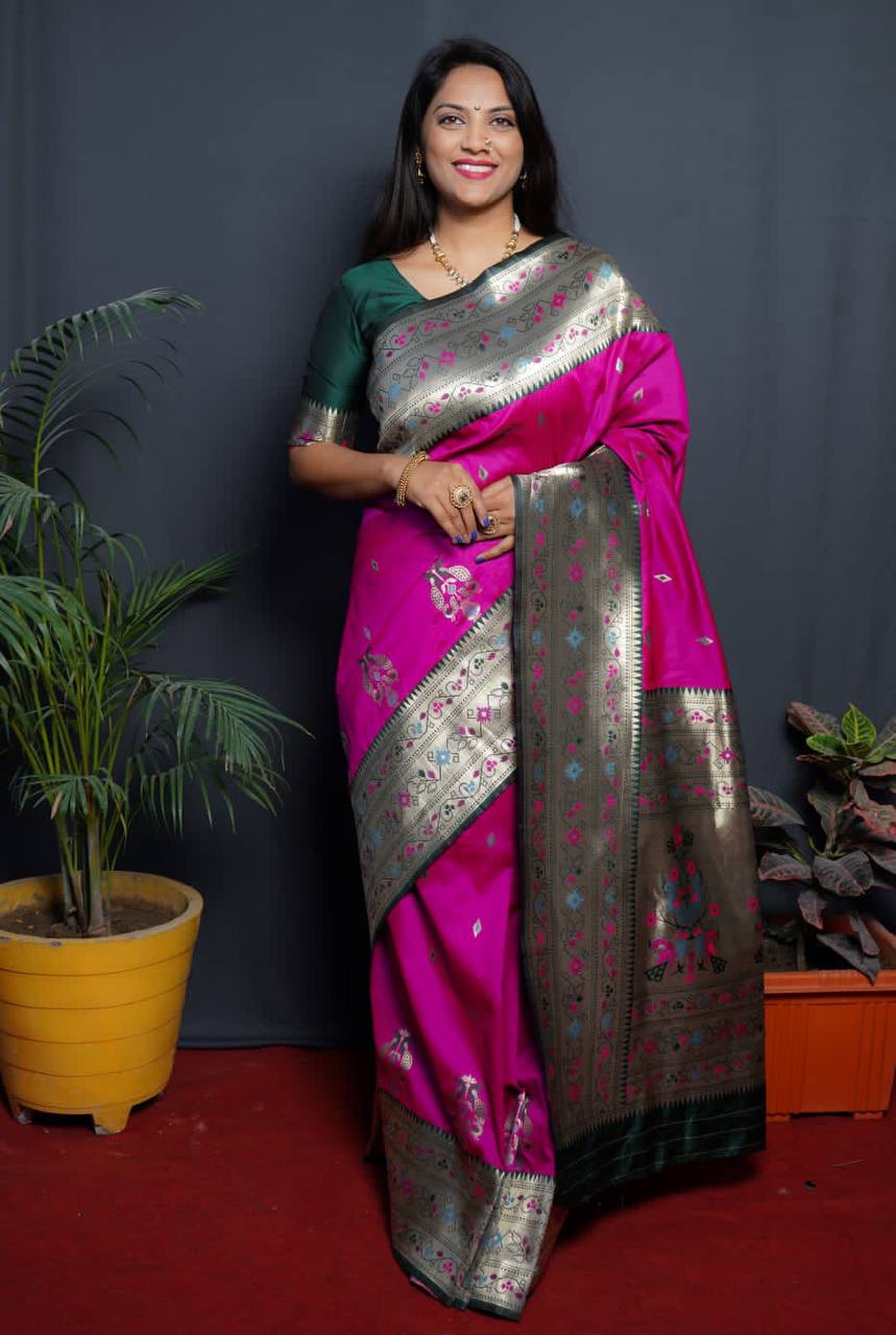 Paithani Pure Silk Handloom Saree