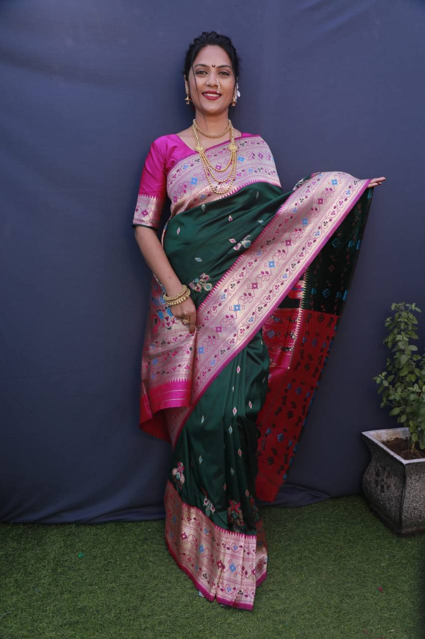 Paithani Pure Silk Handloom Saree