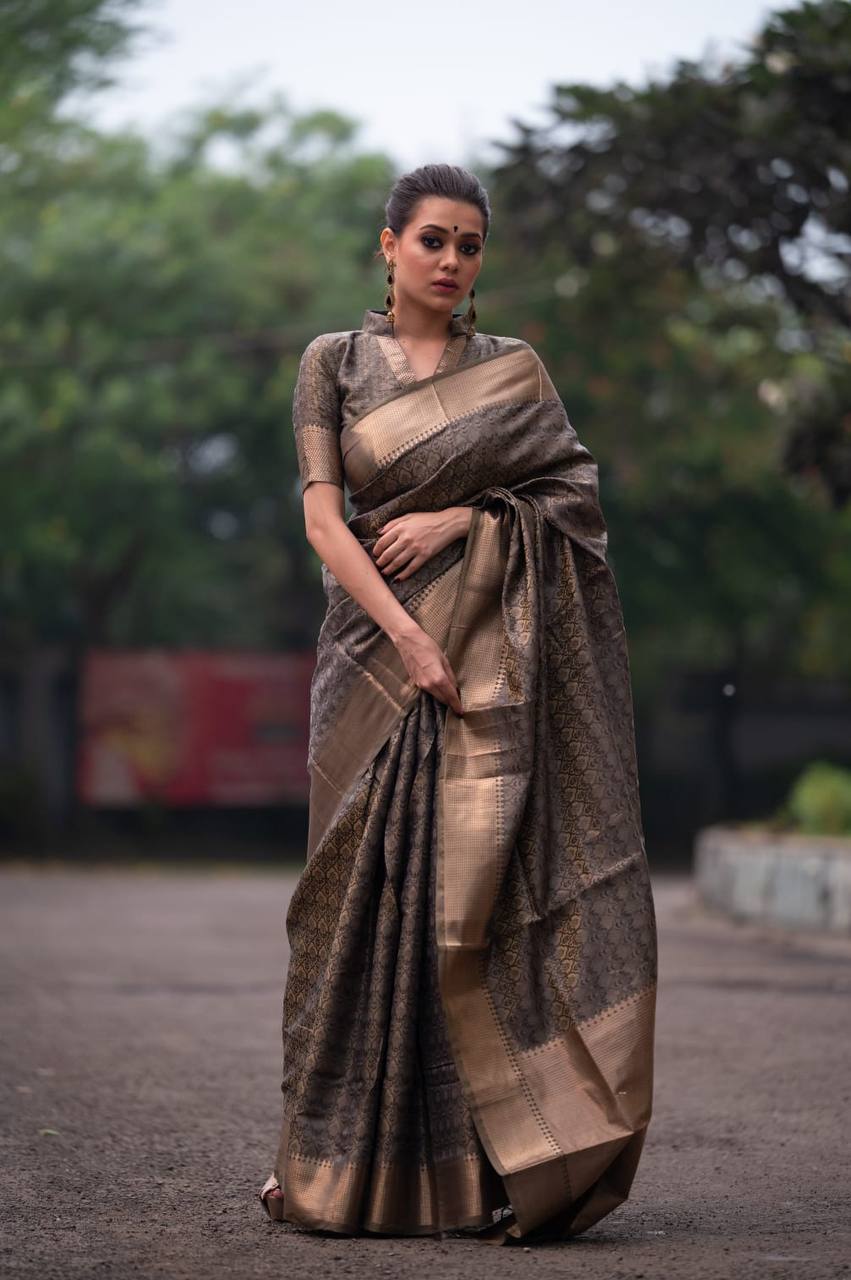 Soft Banarasi Silk Tanchoi Saree