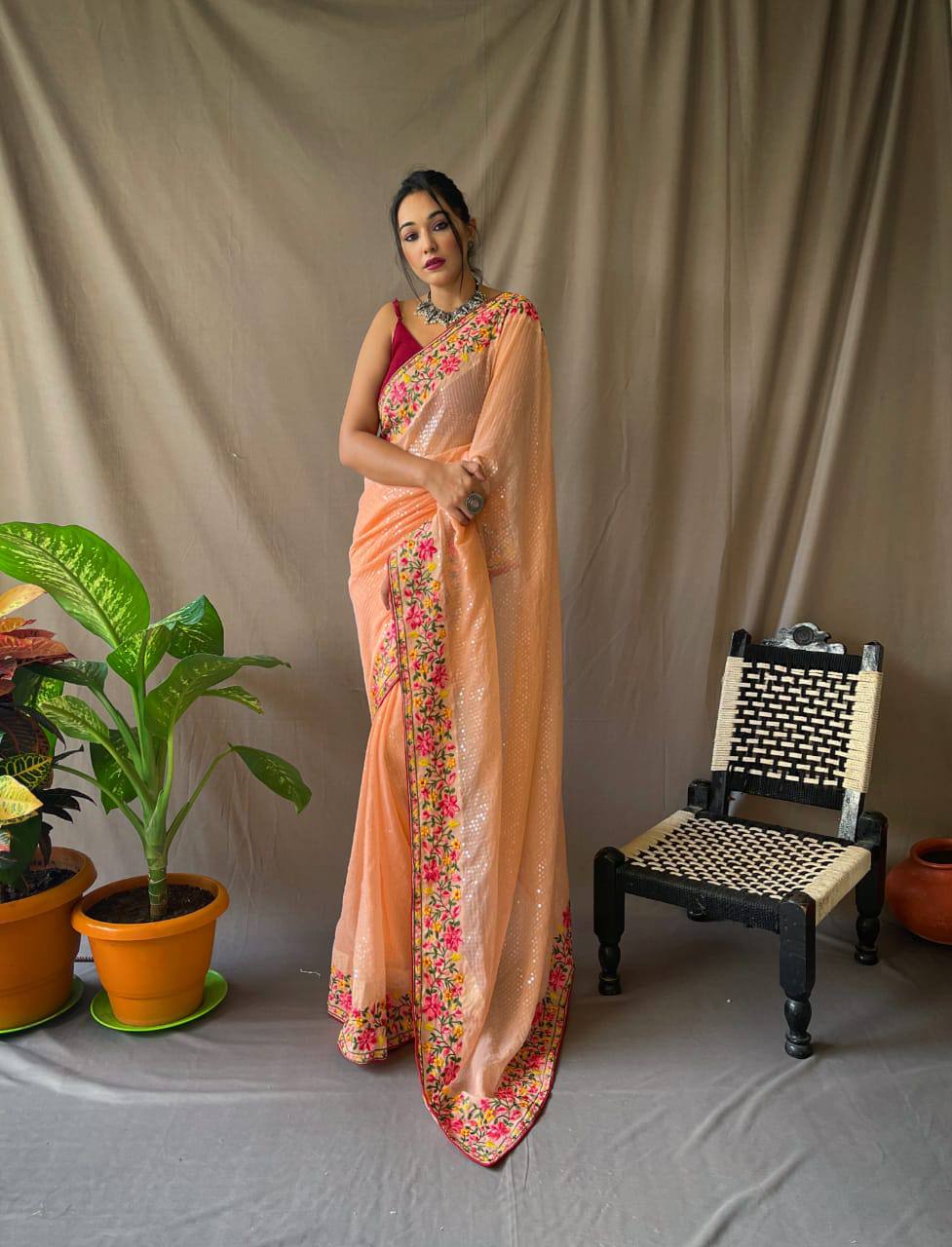 PURE GEORGATE SAREE