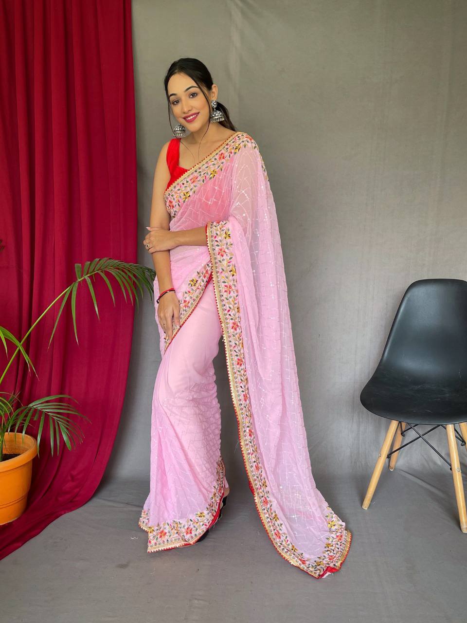 PURE GEORGATE SAREE