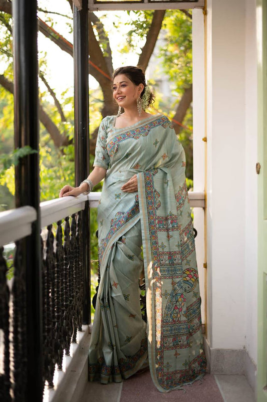 Tussar Silk Saree