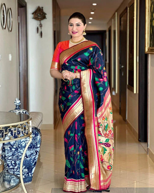 Banarasi Soft Silk Paithani Saree