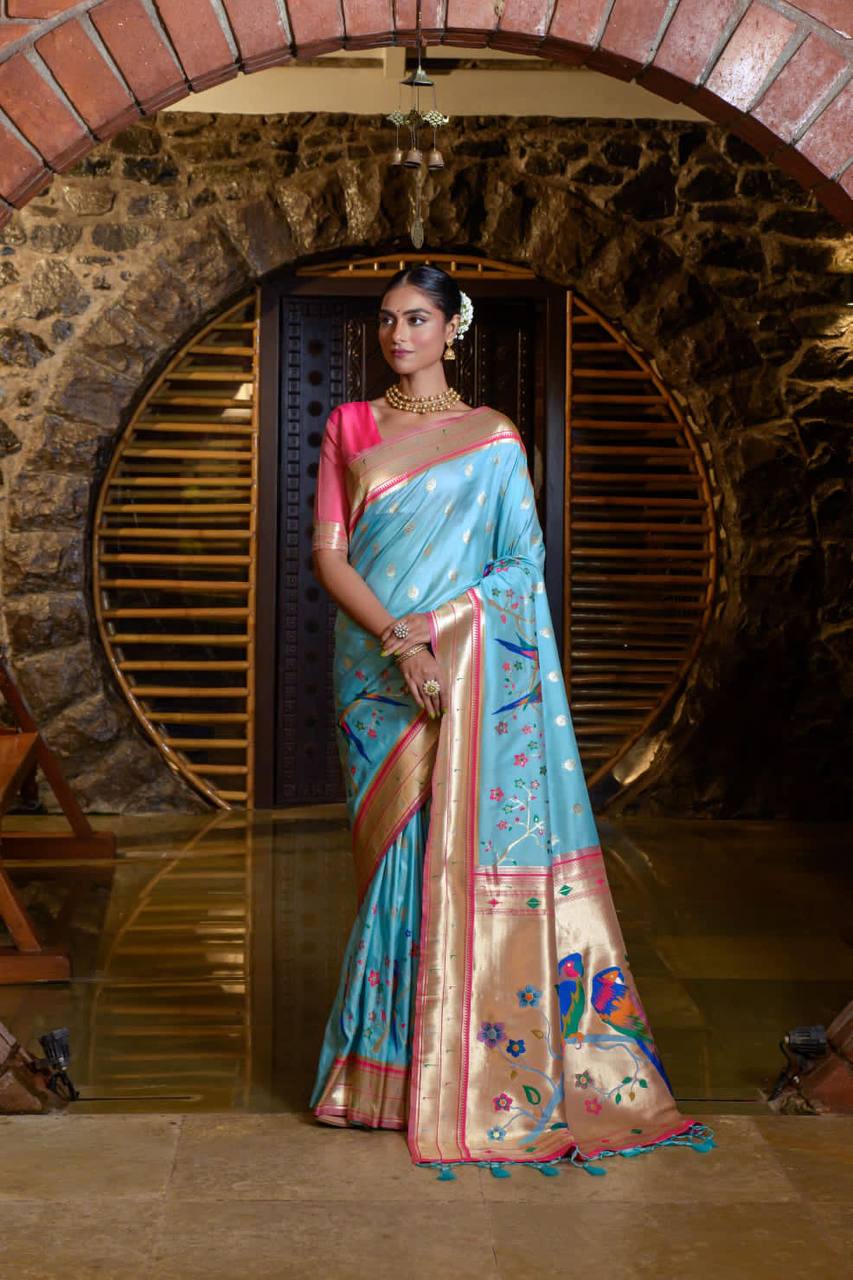 Banarasi Soft Silk Paithani Saree