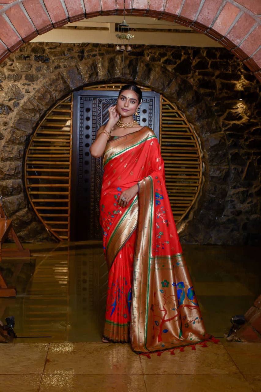 Banarasi Soft Silk Paithani Saree