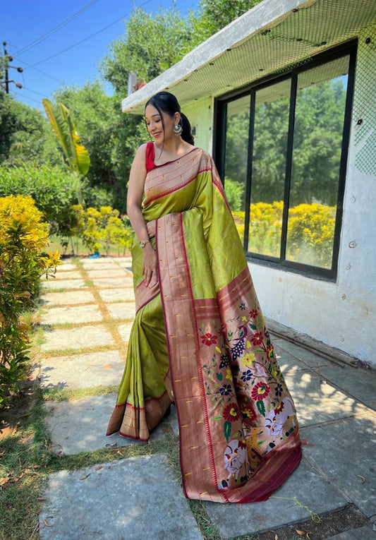 Pure Soft Paithani Silk Saree