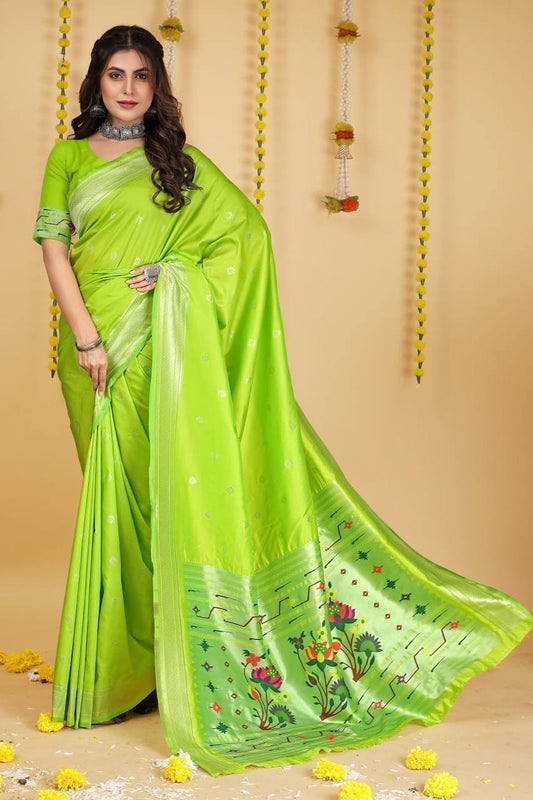 Beautiful Soft Pure Silk Paithani Saree