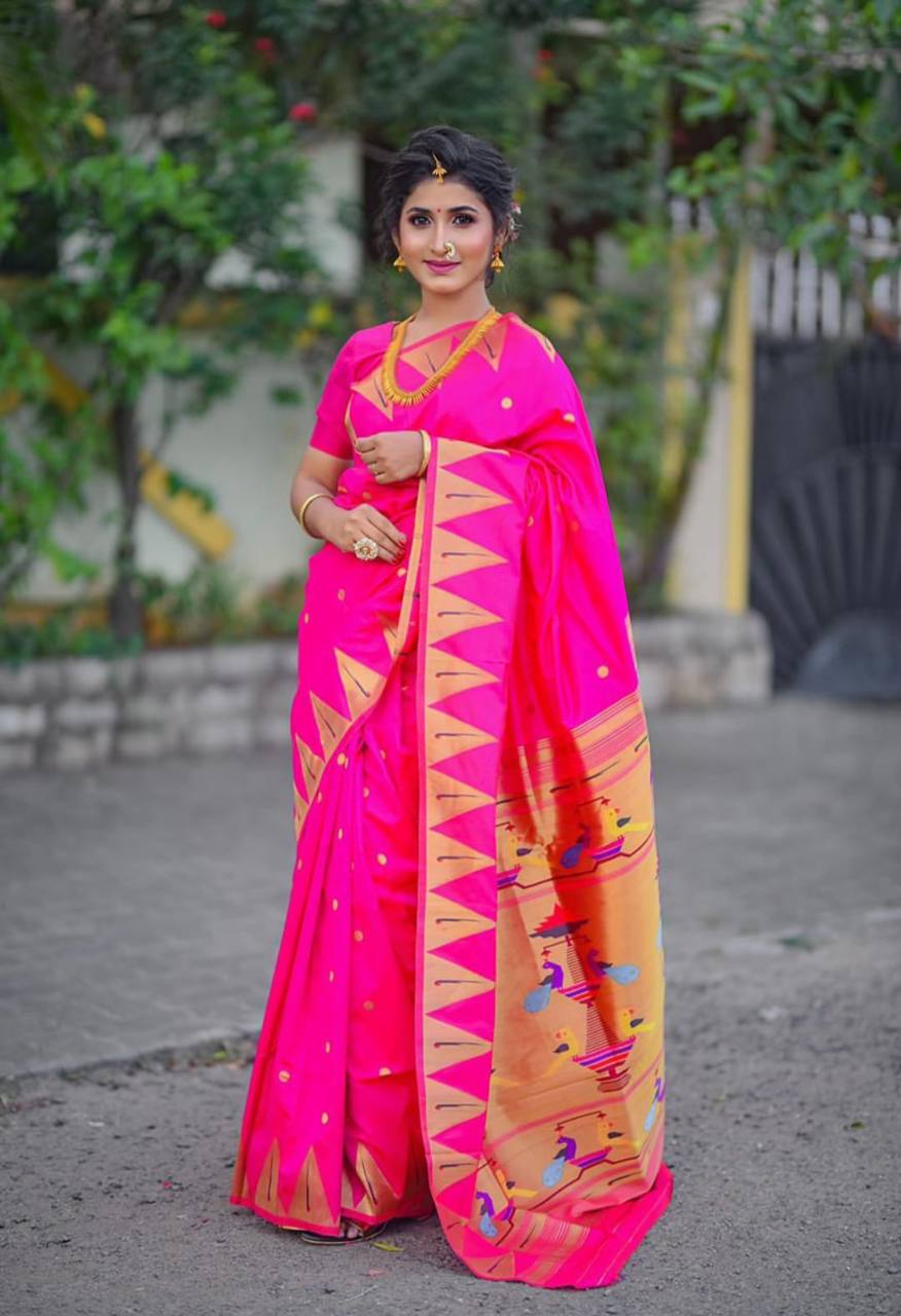 Paithani Pure Silk Handloom Saree