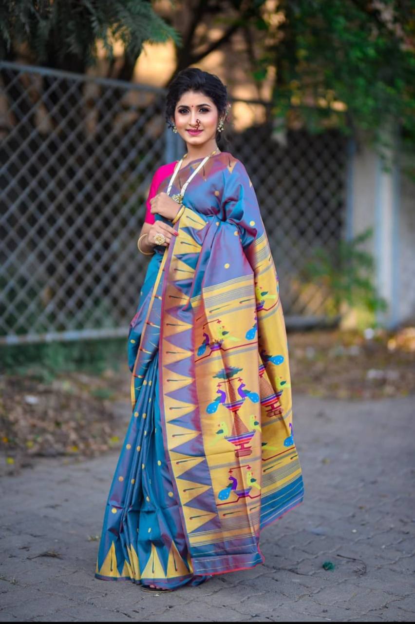 Paithani Pure Silk Handloom Saree