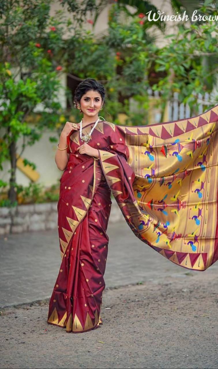 Paithani Pure Silk Handloom Saree