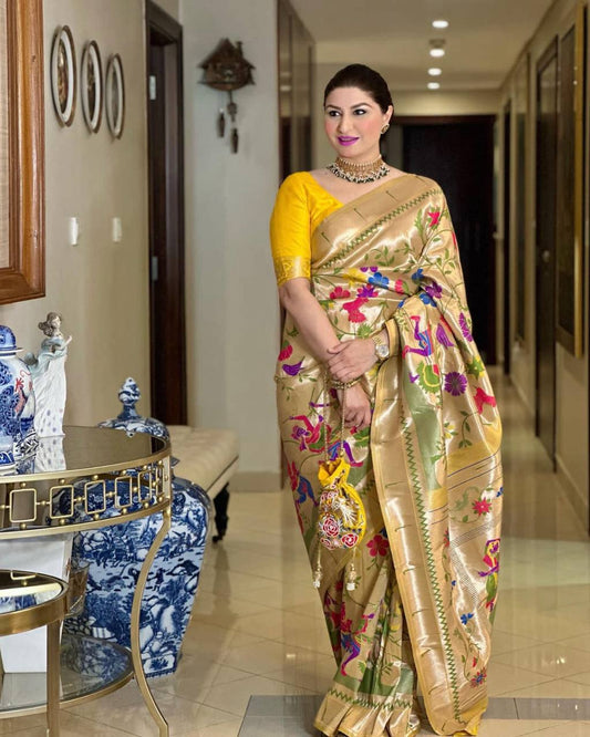 Banarasi Soft Silk Paithani  Saree