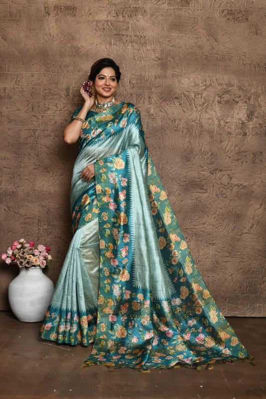 Soft Tussar Silk Saree