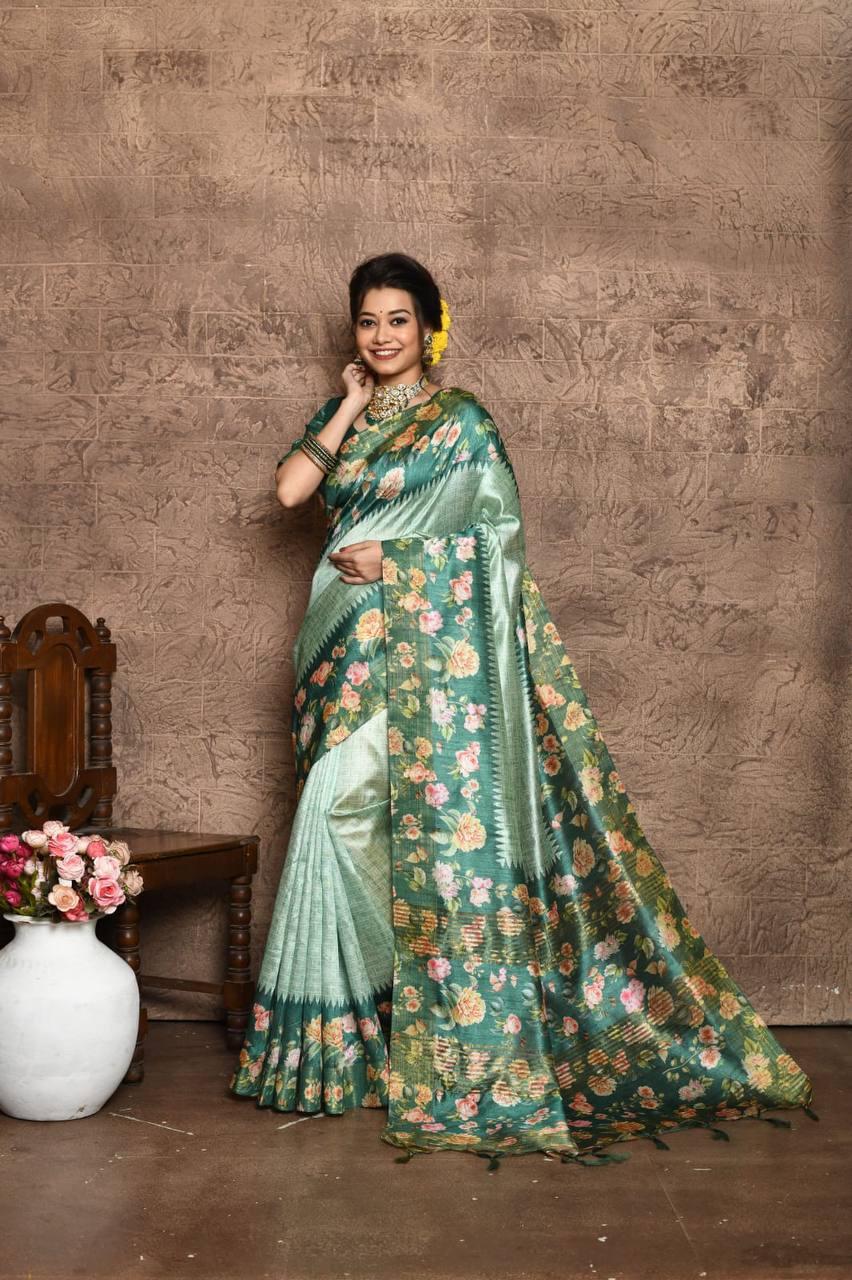 Soft Tussar Silk Saree