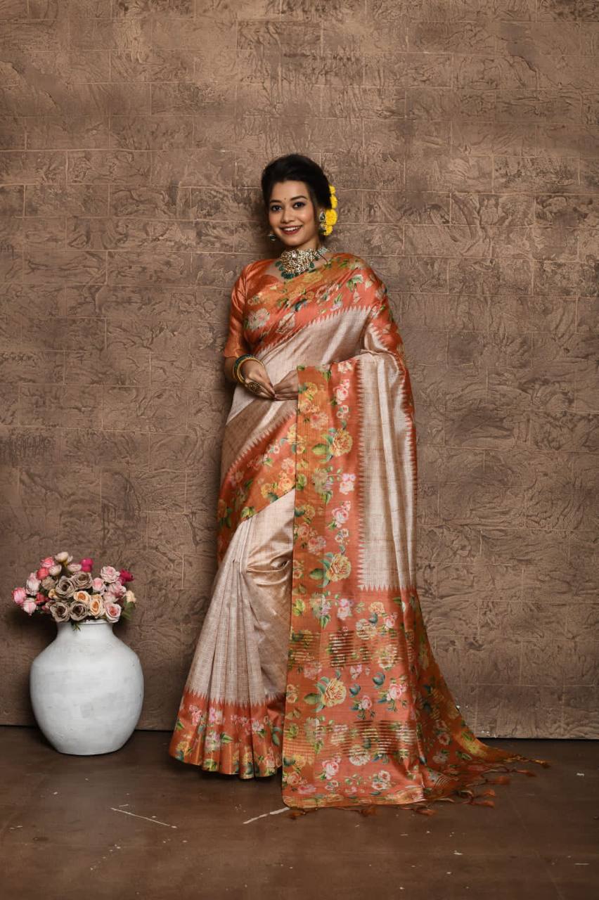 Soft Tussar Silk Saree