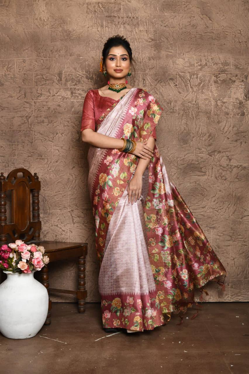 Soft Tussar Silk Saree