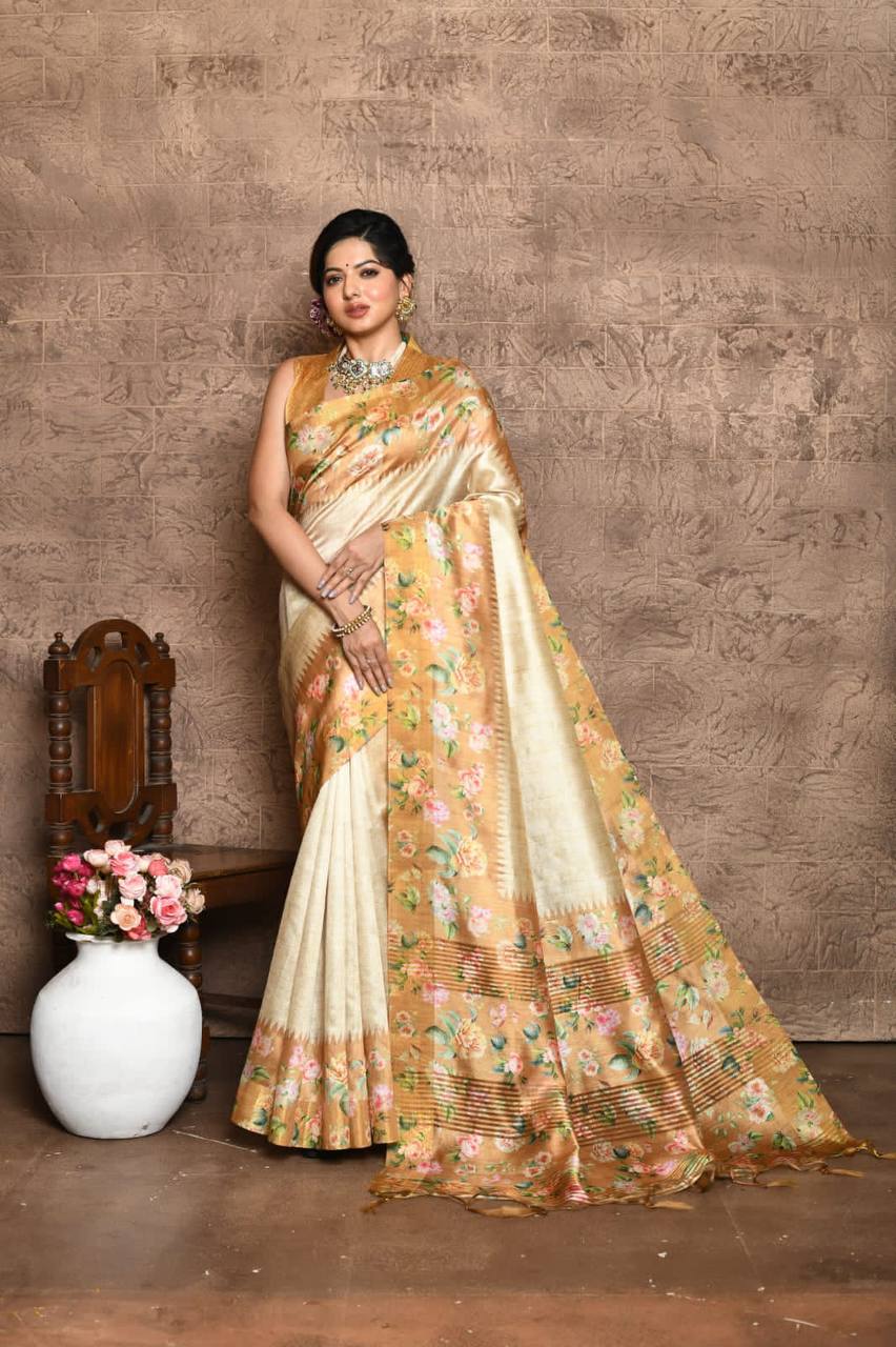 Soft Tussar Silk Saree