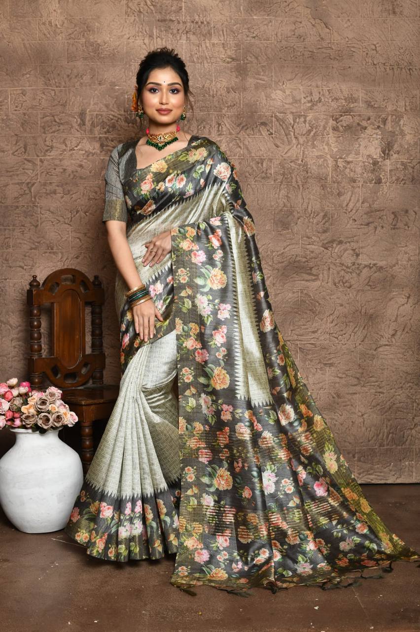 Soft Tussar Silk Saree