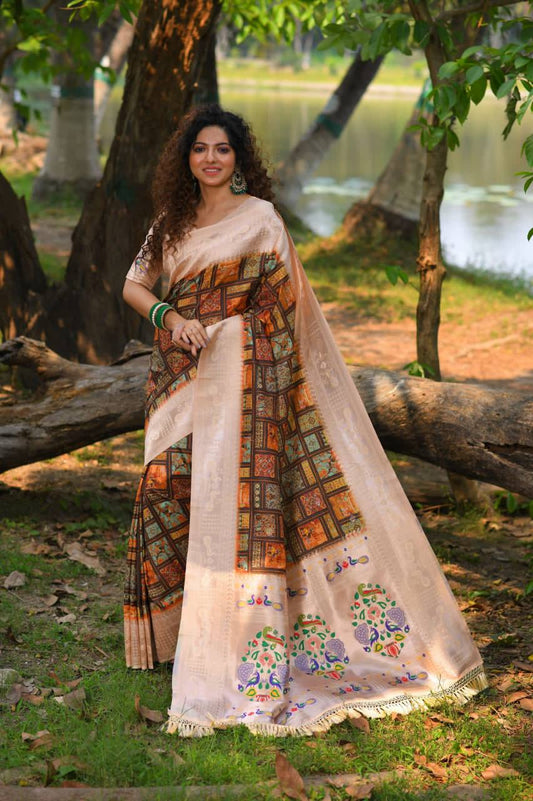 Banarasi Soft Silk Paithani Saree