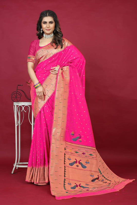 Paithani Pure Silk Handloom Saree