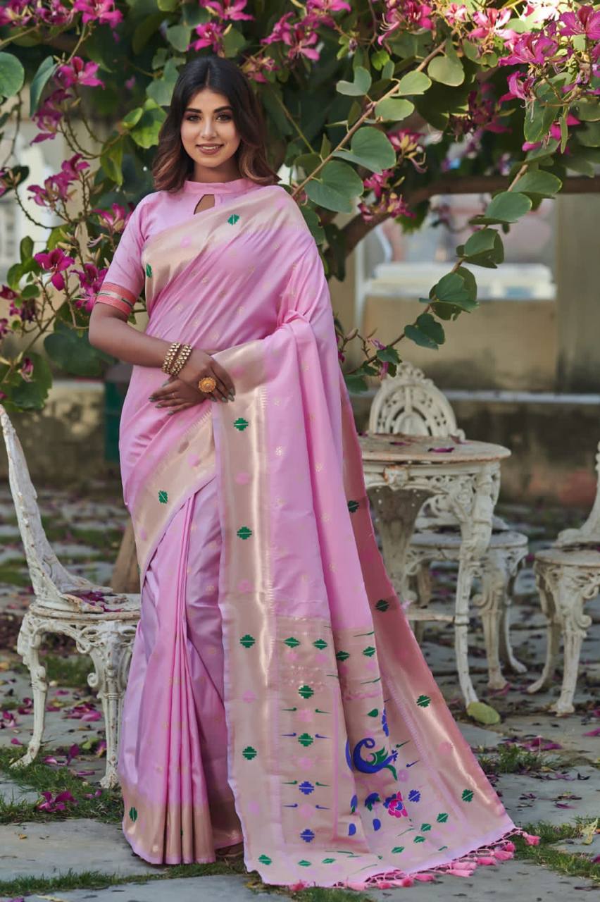 Banarasi Soft Silk Paithani Saree