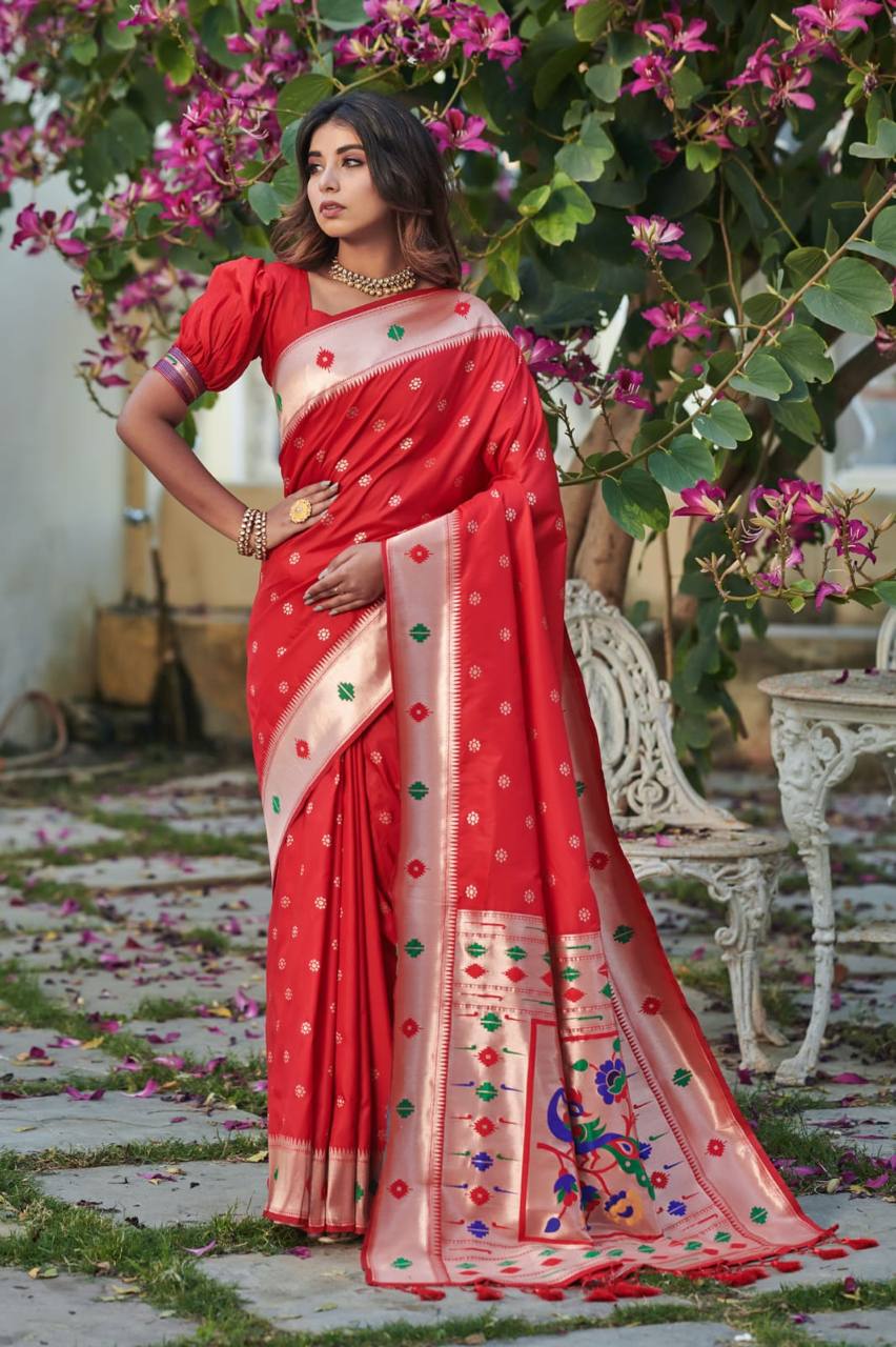 Banarasi Soft Silk Paithani Saree