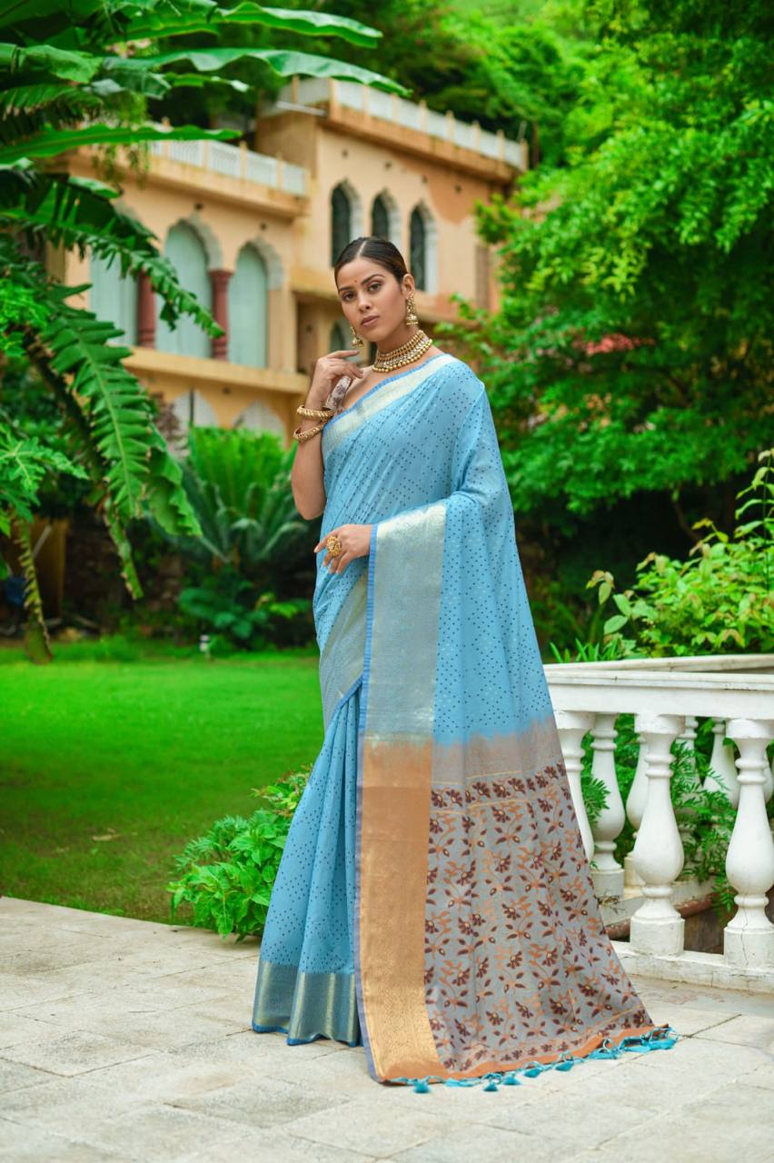 Premium Chanderi Silk Saree